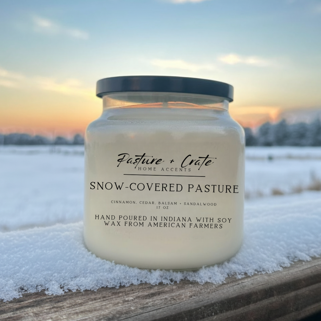 NEW Snow-Covered Pasture Candle
