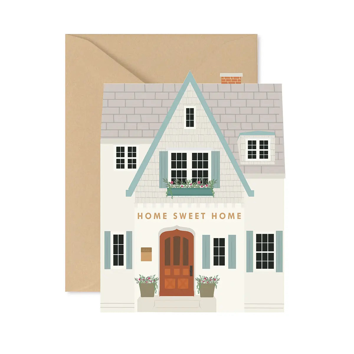Home Sweet Home Shutters Greeting Card