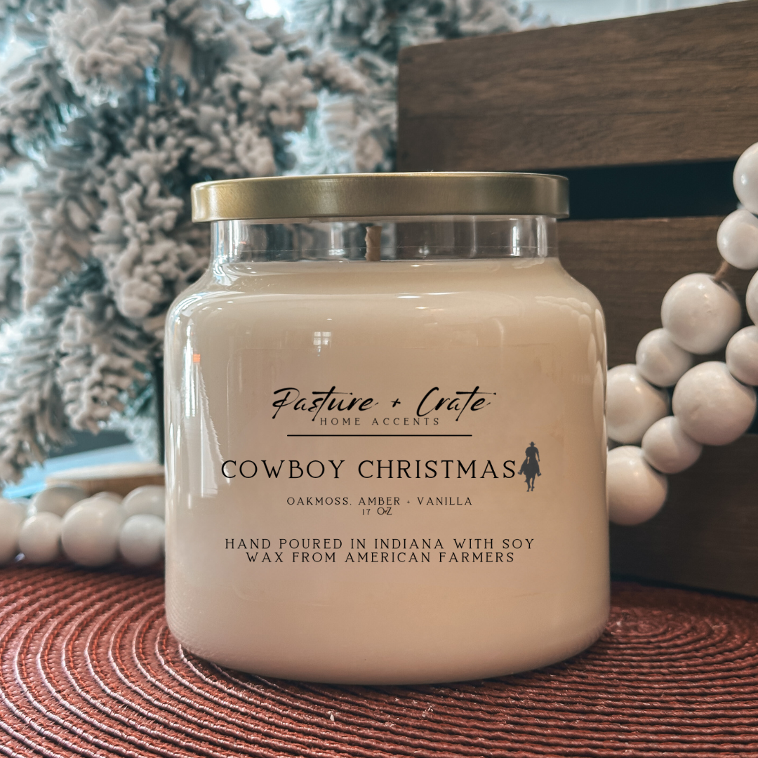 Cowboy Christmas Candle (Solo Cowboy Edition)