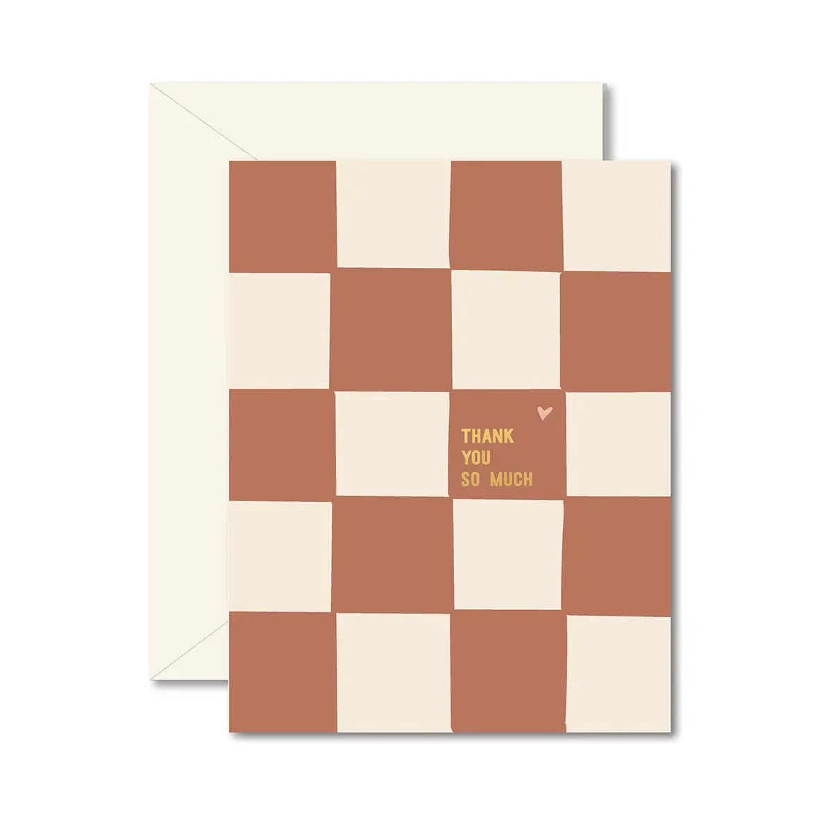 Thank You Checkerboard Greeting Card