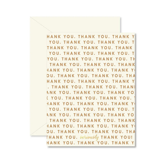 Thank You Thank You Greeting Card